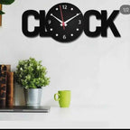 Modern "CLOCK" Design Wall Clock