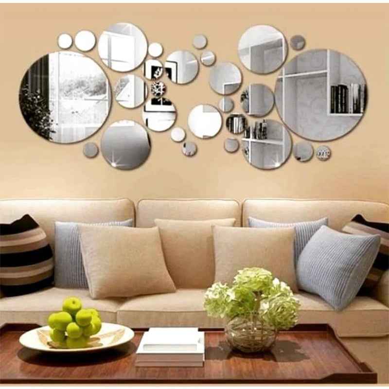 Round Acrylic Wall Mirror