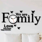 Stylish Modern Wooden Family Clock
