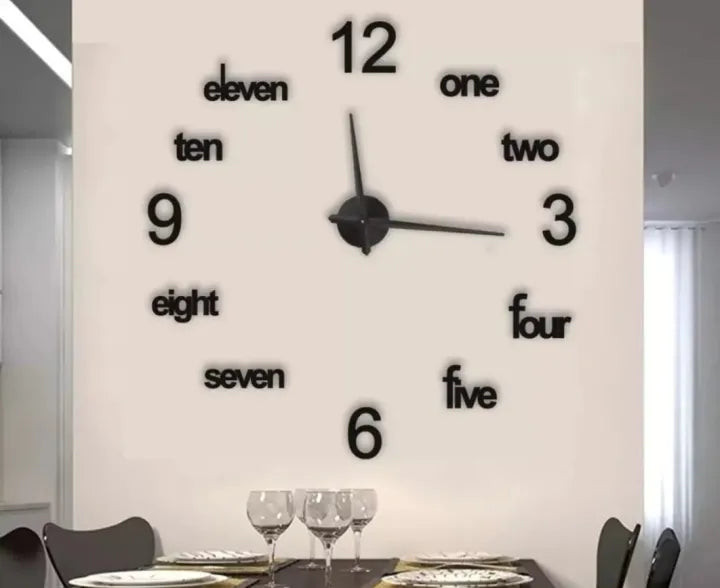 Modern Design Wooden Large Wall Clock